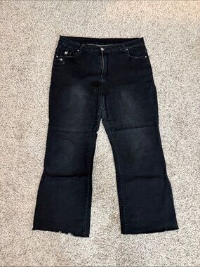 Amazon Black High-Rise Flared Wide-Leg Jeans